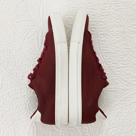 GREATS Men's Royale Knit Sneaker, Maroon - Picture 5 of 8